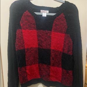 Red and Black Crewneck
